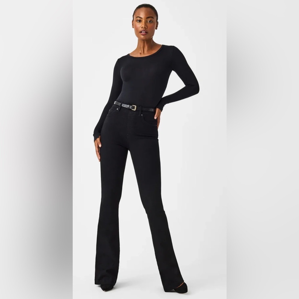 Spanx SPANXshape EveryWear Flare Jeans Sz S Black